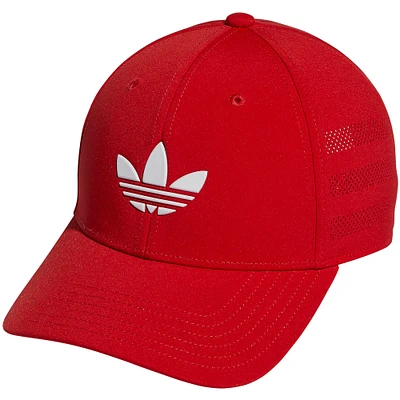 Men's adidas Originals Red Beacon Trefoil Snapback Hat