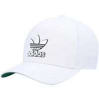 Men's adidas Originals White Modern Pre-Curved Snapback Hat