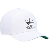 Men's adidas Originals White Modern Pre-Curved Snapback Hat