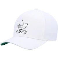 Men's adidas Originals White Modern Pre-Curved Snapback Hat