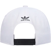 Men's adidas Originals White Trefoil Chain Snapback Hat
