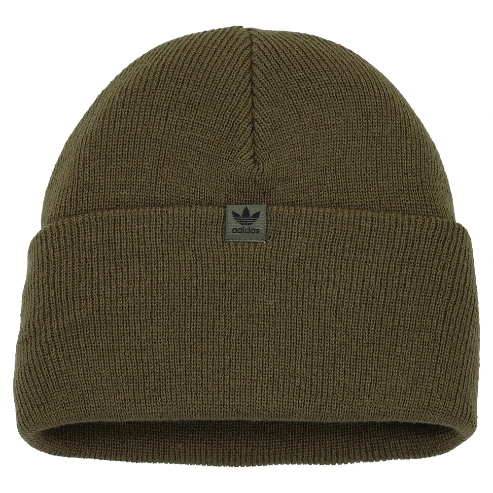 Bonnet en tricot à revers unisexe adidas Originals Olive Tall Resort