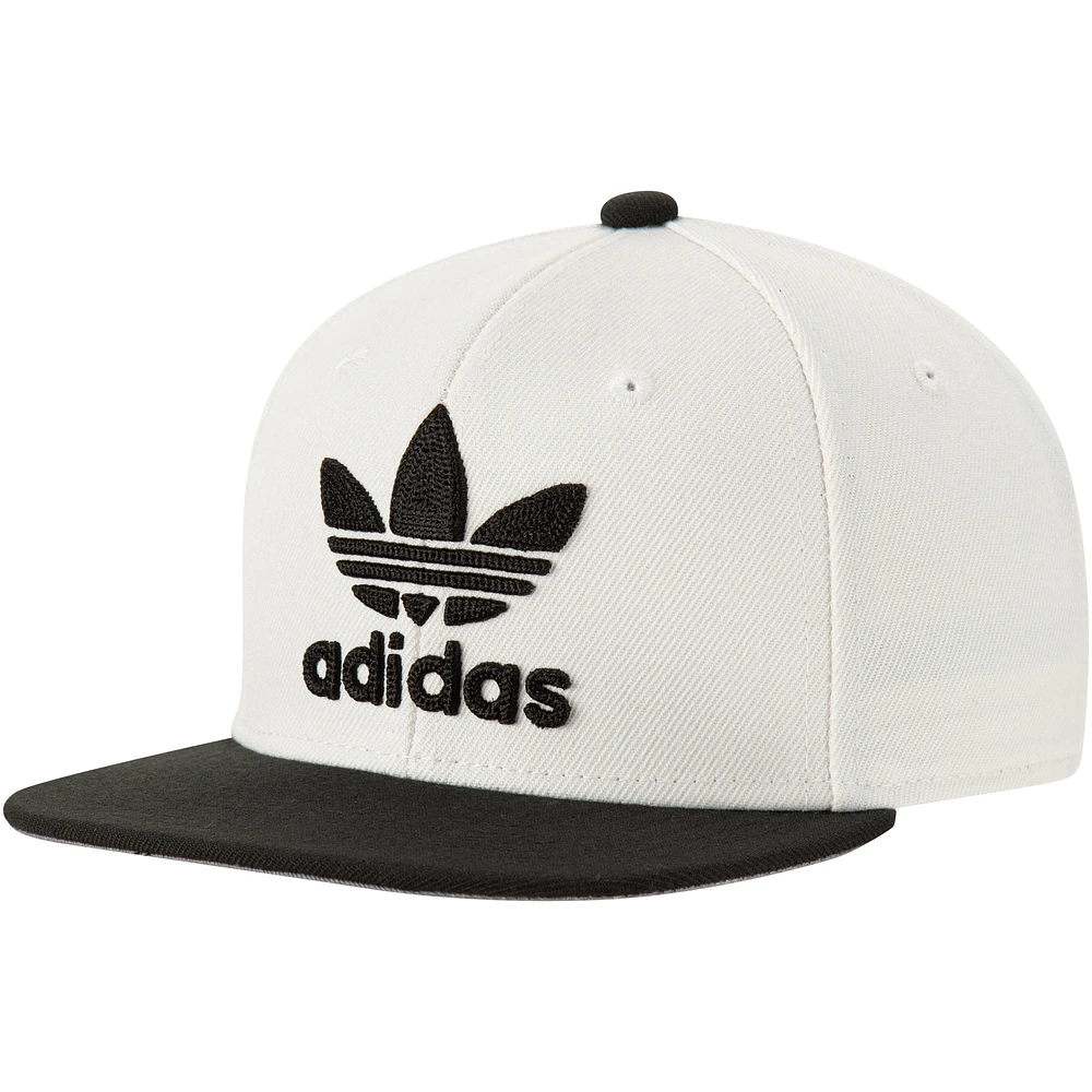 Youth adidas Originals White Chainstitch Adjustable Snapback Hat