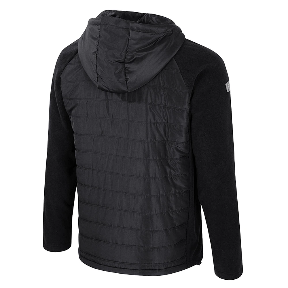 Men's Colosseum  Black Air Force Falcons Block The Sun Full-Zip Hooded Jacket