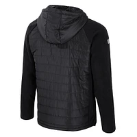 Men's Colosseum  Black Air Force Falcons Block The Sun Full-Zip Hooded Jacket