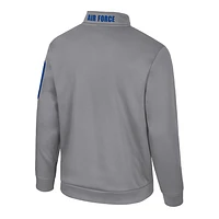 Men's Colosseum Silver Air Force Falcons Mainframe Quarter-Zip Fleece Jacket