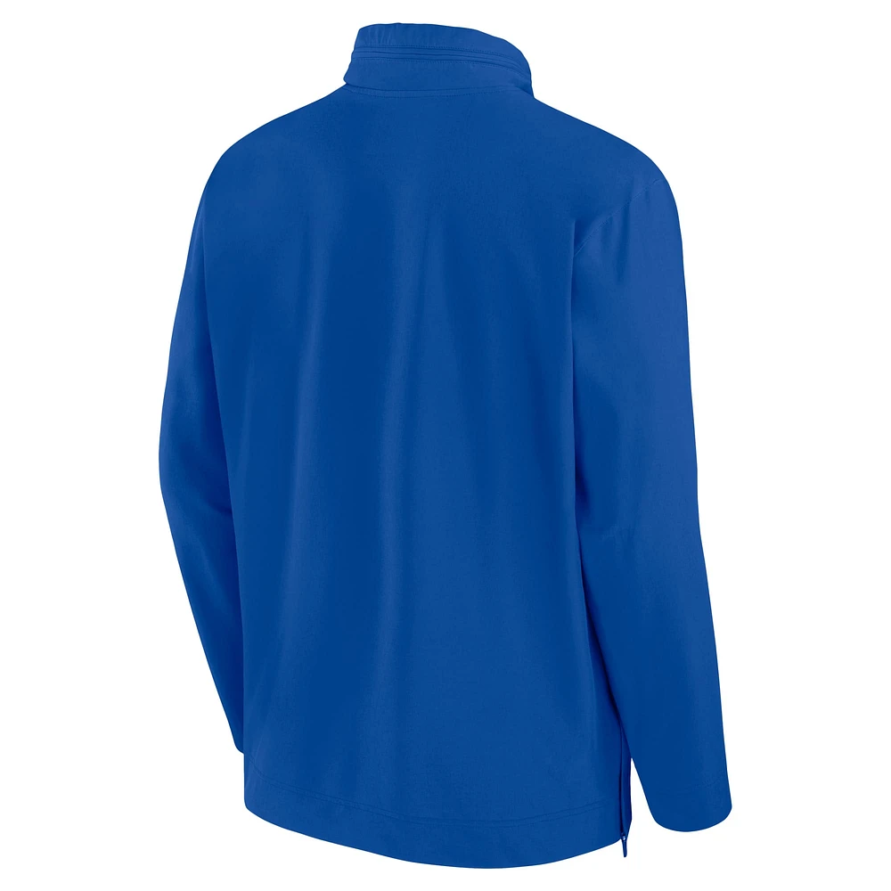 Men's Nike Royal Air Force Falcons 2024 Sideline Coach Quarter-Zip Hoodie Jacket