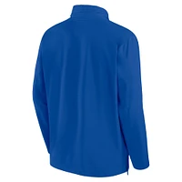 Men's Nike Royal Air Force Falcons 2024 Sideline Coach Quarter-Zip Hoodie Jacket