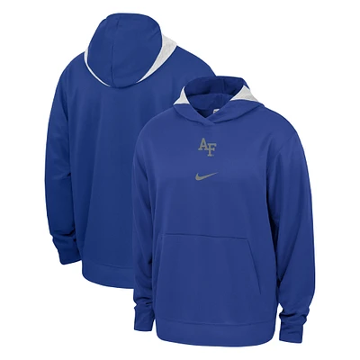 Sweat à capuche Nike Royal Air Force Falcons Basketball Spotlight Performance pour homme