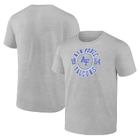 Men's Profile Gray Air Force Falcons Big & Tall Circle Logo T-Shirt