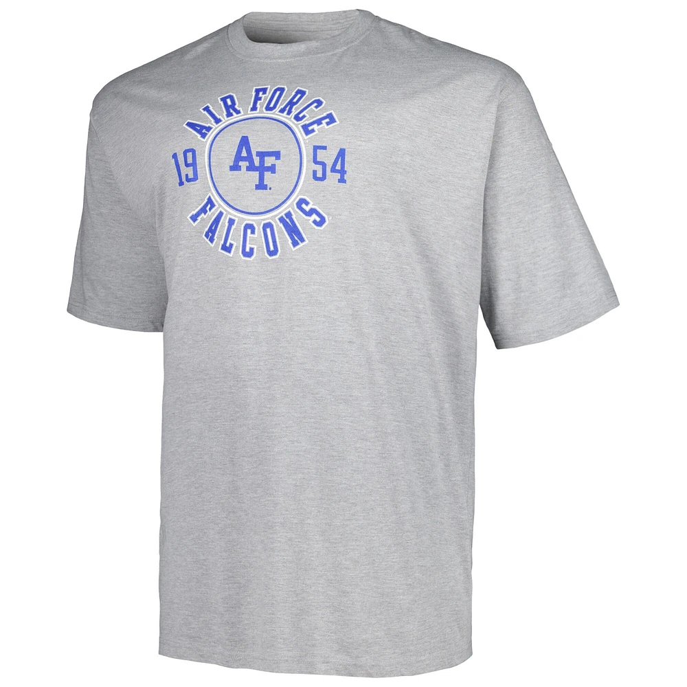 Men's Profile Gray Air Force Falcons Big & Tall Circle Logo T-Shirt