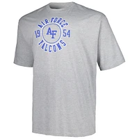 Men's Profile Gray Air Force Falcons Big & Tall Circle Logo T-Shirt