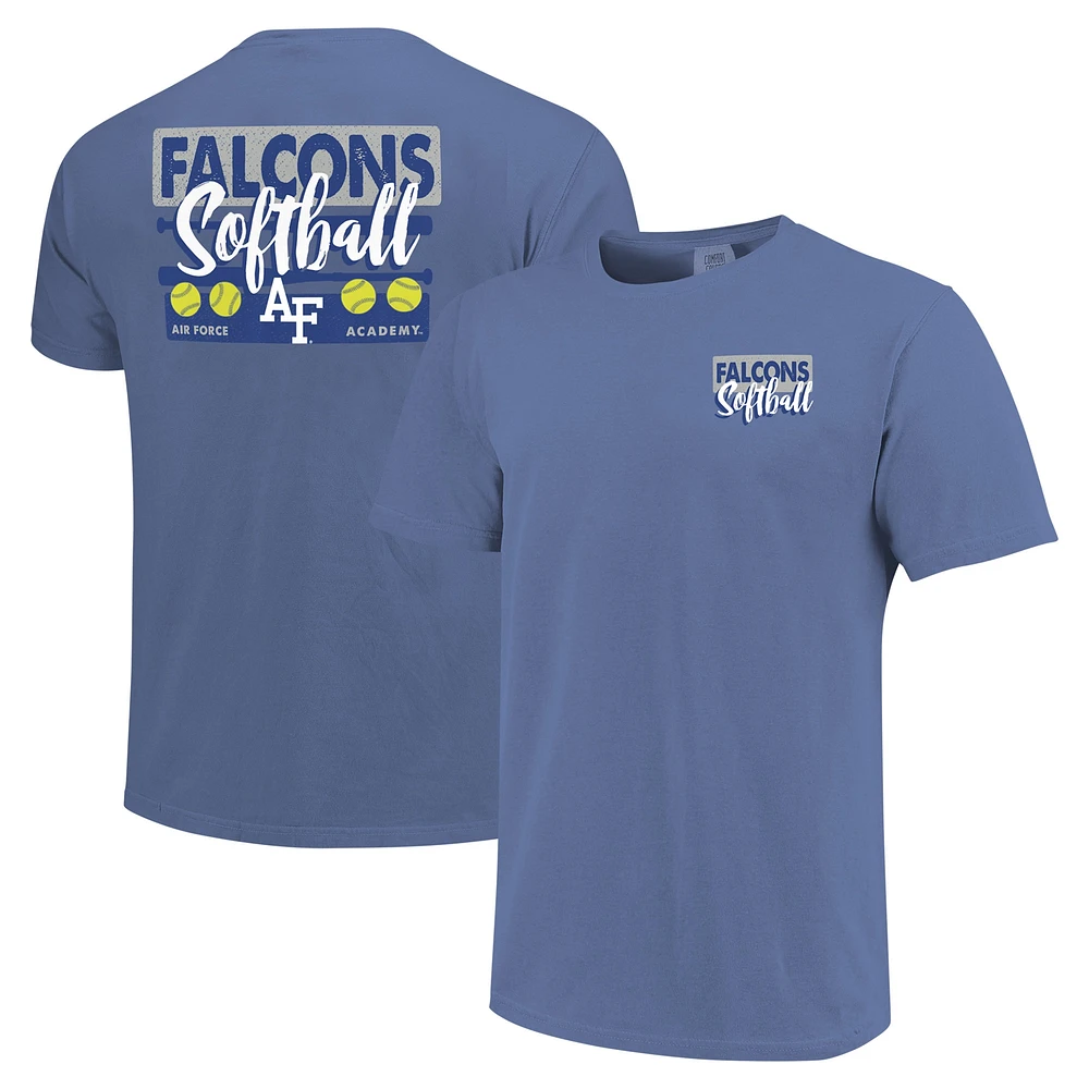 T-shirt unisexe Royal Air Force Falcons Gritty Softball Bats, couleurs confortables