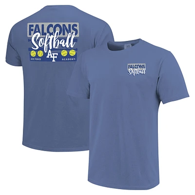 T-shirt unisexe Royal Air Force Falcons Gritty Softball Bats, couleurs confortables