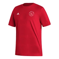 Men's adidas Red Ajax Crest T-Shirt