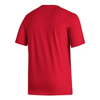 Men's adidas Red Ajax Crest T-Shirt