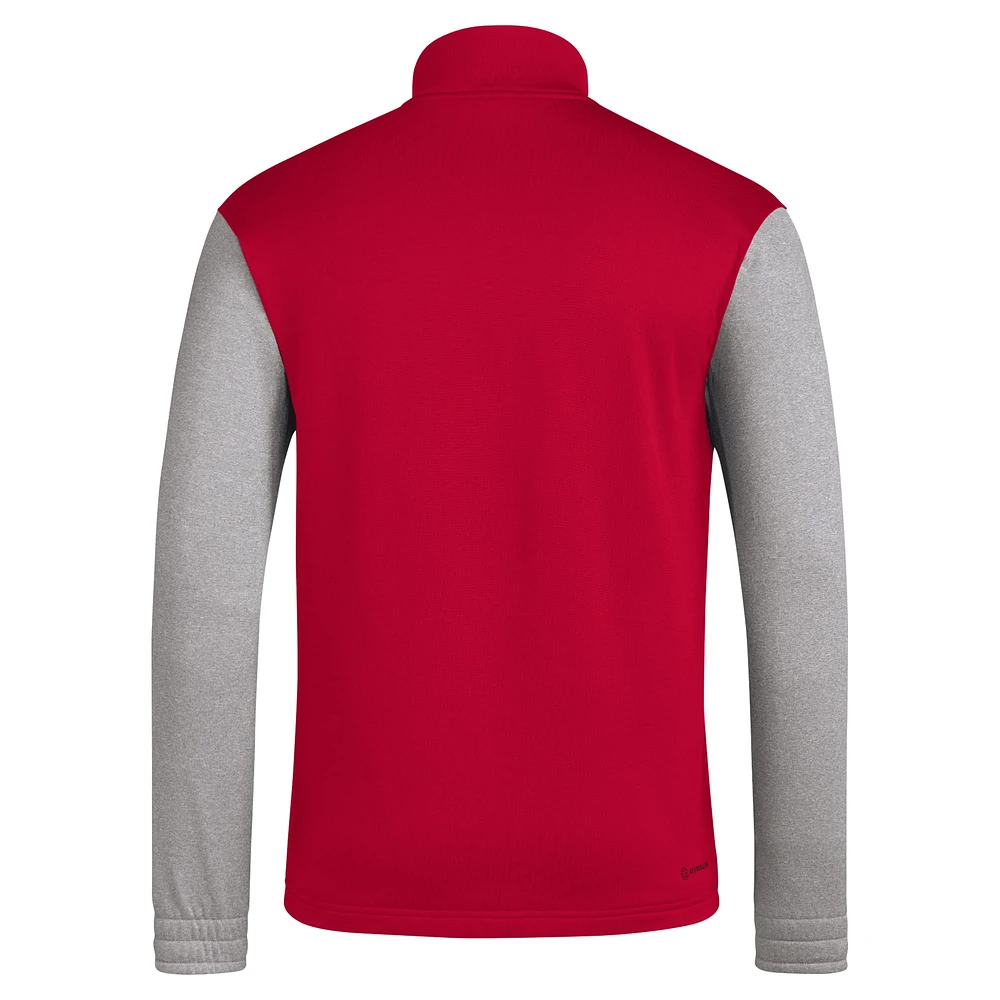 Men's adidas Red Ajax Team Crest Pullover Hoodie