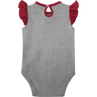Girls Newborn & Infant Crimson/Gray Alabama Crimson Tide Spread the Love 2-Pack Bodysuit Set