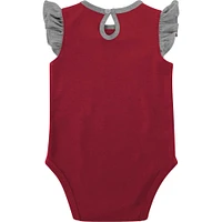 Girls Newborn & Infant Crimson/Gray Alabama Crimson Tide Spread the Love 2-Pack Bodysuit Set