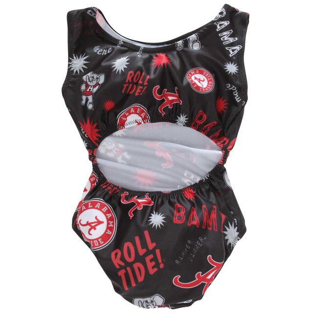 Justaucorps Alabama Crimson Tide noir pour jeune fille