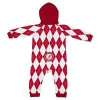 Infant Colosseum Crimson Alabama Tide The Dealio Hoodie Romper