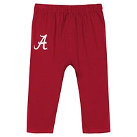 Infant Crimson Alabama Tide Double Up Long Sleeve Bodysuit & Pant Set