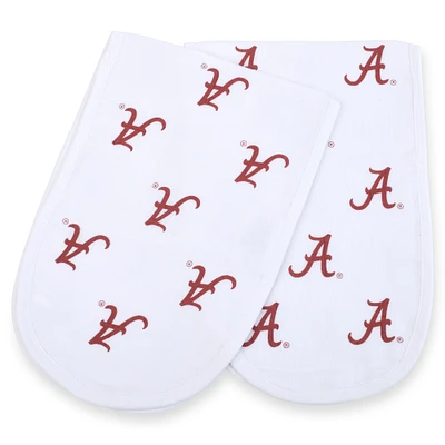 Ensemble de 2 torchons en mousseline pour bébé Three Little Anchors Alabama Crimson Tide