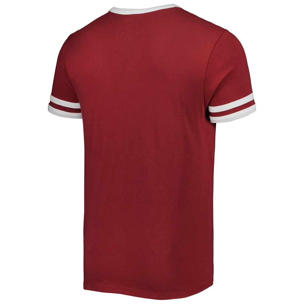 Men's '47 Crimson Alabama Tide Otis Ringer T-Shirt