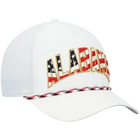 Men's '47 White Alabama Crimson Tide Stars and Stripes Flag Flutter Hitch Snapback Hat