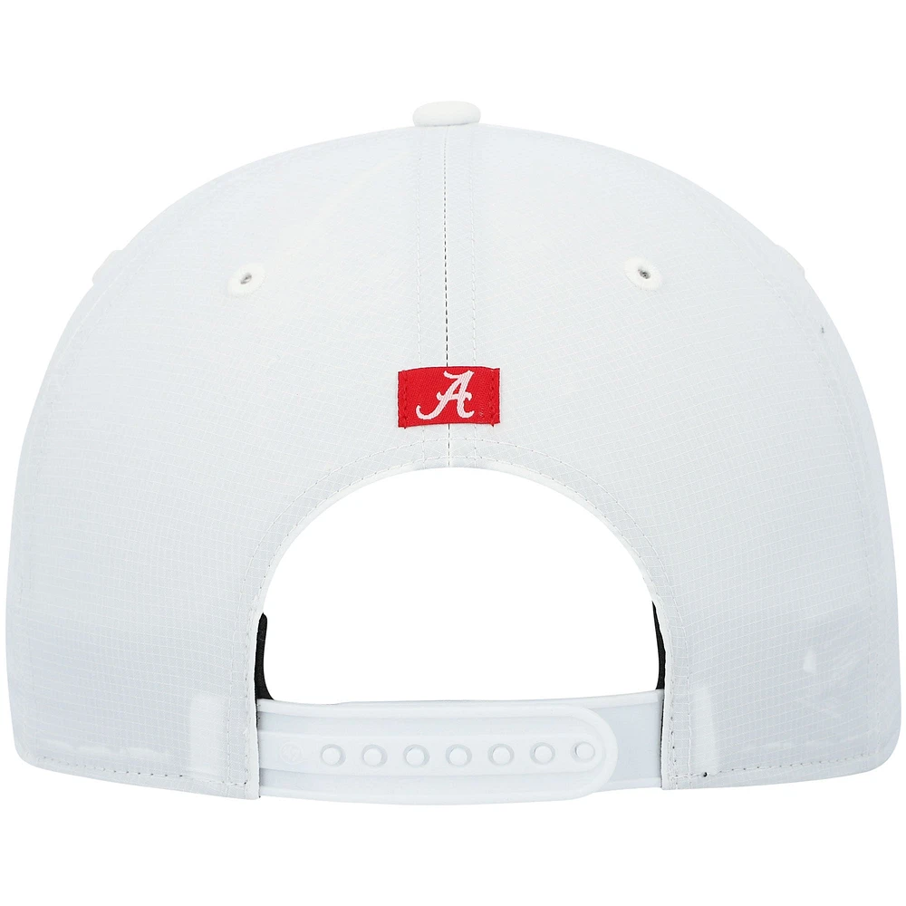 Men's '47 White Alabama Crimson Tide Stars and Stripes Flag Flutter Hitch Snapback Hat