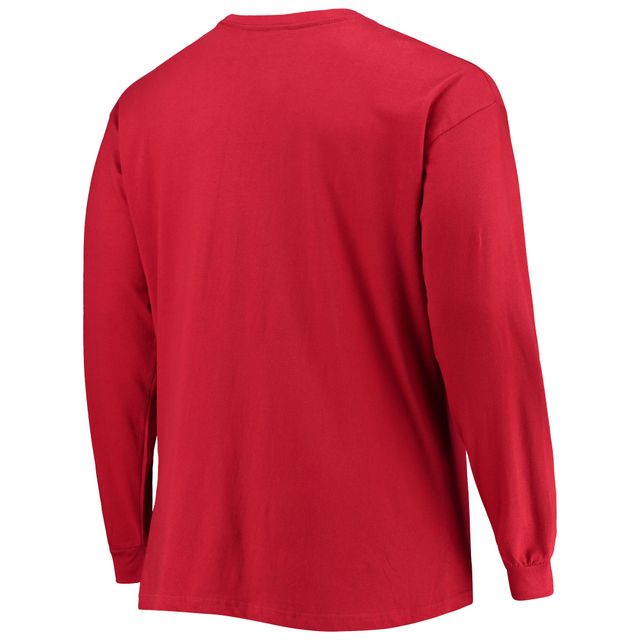T-shirt à manches longues Champion Crimson Alabama Tide Big & Tall pour homme