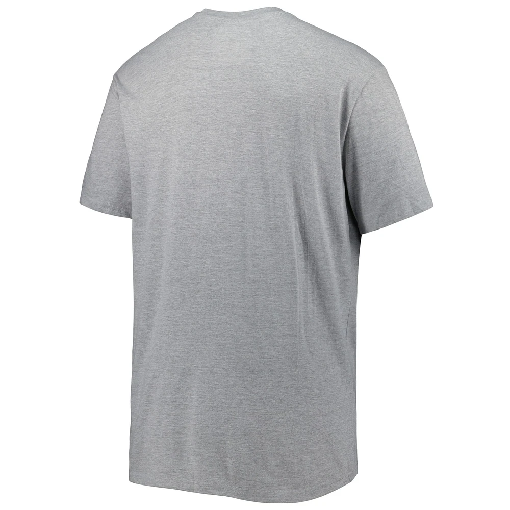 Men's Champion Heathered Gray Alabama Crimson Tide Big & Tall Team Arch Over Wordmark T-Shirt