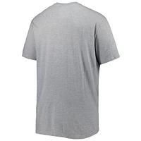 Men's Champion Heathered Gray Alabama Crimson Tide Big & Tall Team Arch Over Wordmark T-Shirt