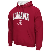 Men's Colosseum Crimson Alabama Tide Arch & Logo 3.0 Pullover Hoodie