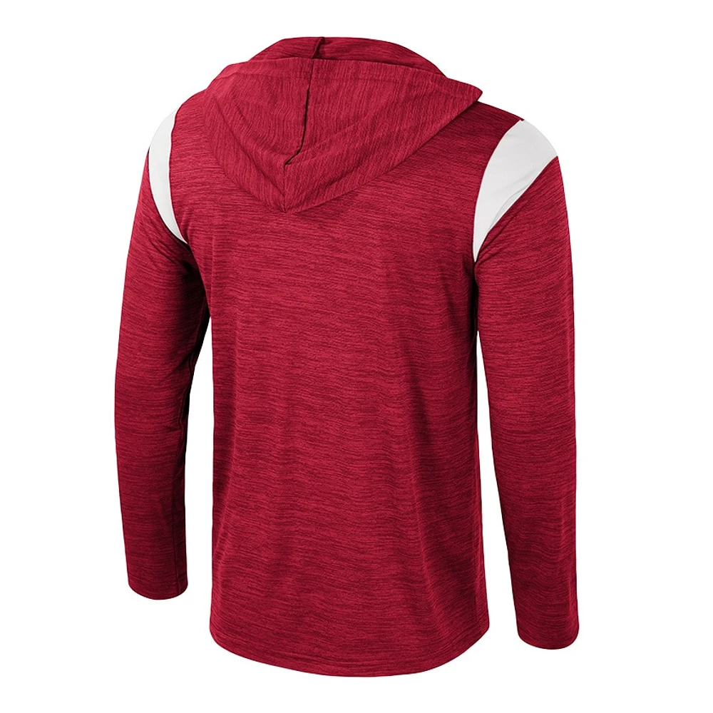 Men's Colosseum Crimson Alabama Tide Dozer Half-Zip Windshirt