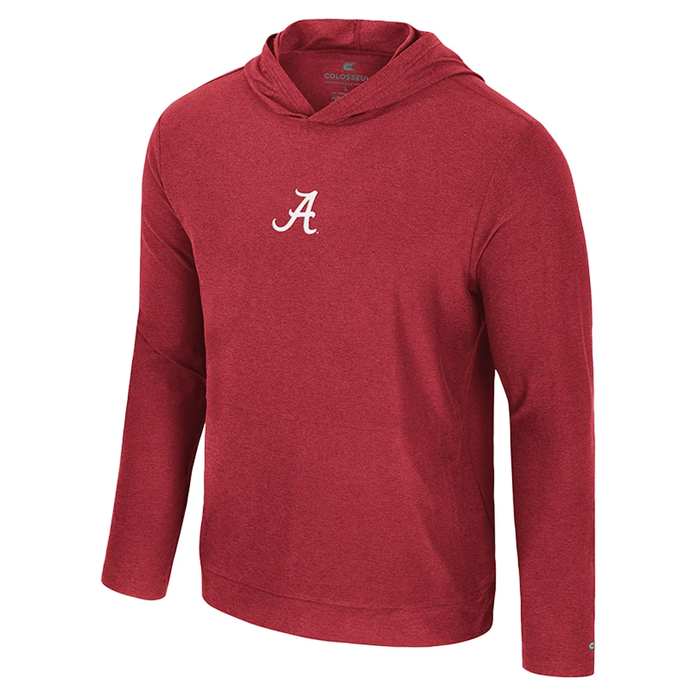 Men's Colosseum Crimson Alabama Tide Long Sleeve T-Shirt Hoodie