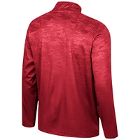 Men's Colosseum  Crimson Alabama Tide The Machine Half-Zip Jacket