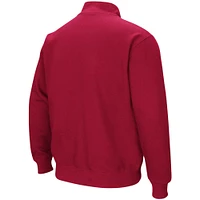 Men's Colosseum Crimson Alabama Tide Tortugas Logo Quarter-Zip Pullover Jacket