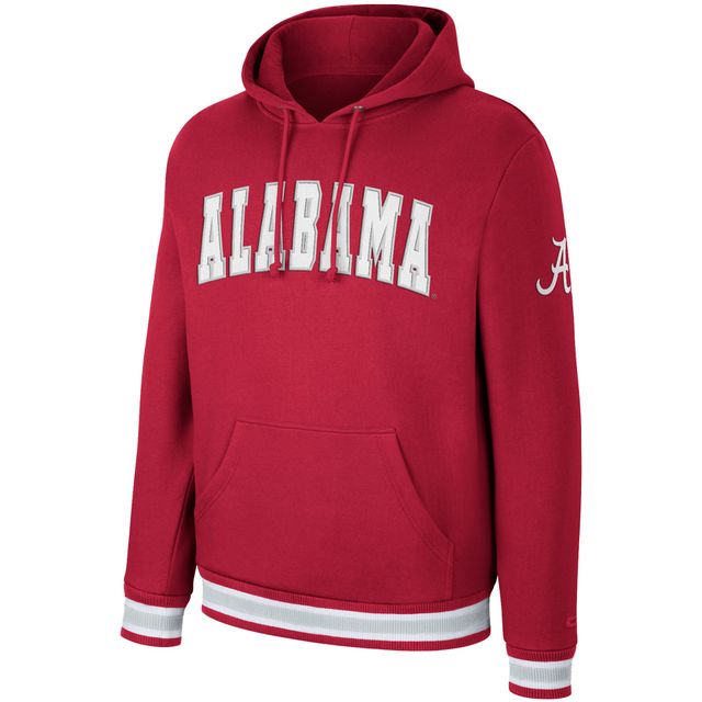 Colosseum Crimson Alabama Tide Varsity Arch Sweat à capuche pour homme