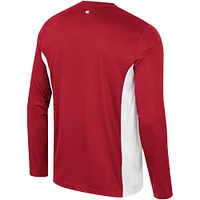 T-shirt d'échauffement à manches longues Colosseum Crimson Alabama Tide pour hommes