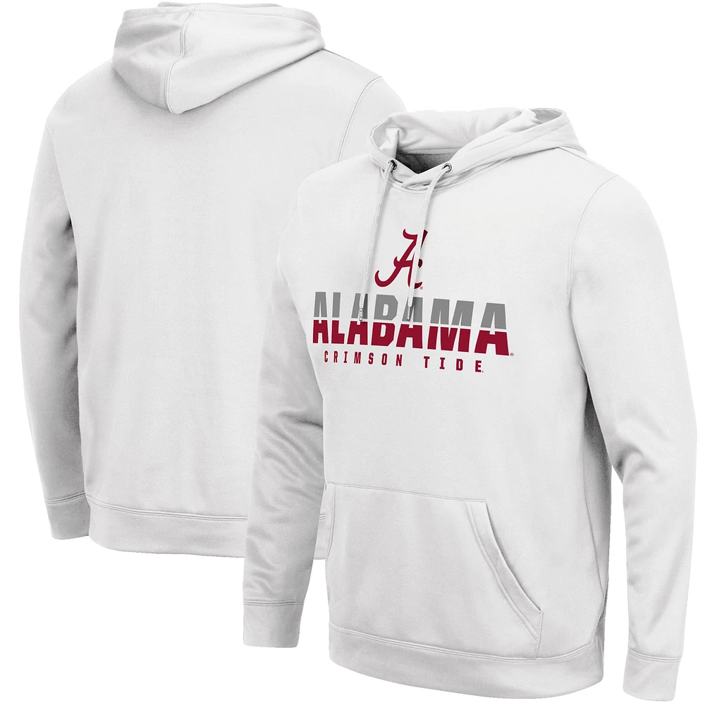 Sweat à capuche Colosseum White Alabama Crimson Tide Lantern pour homme