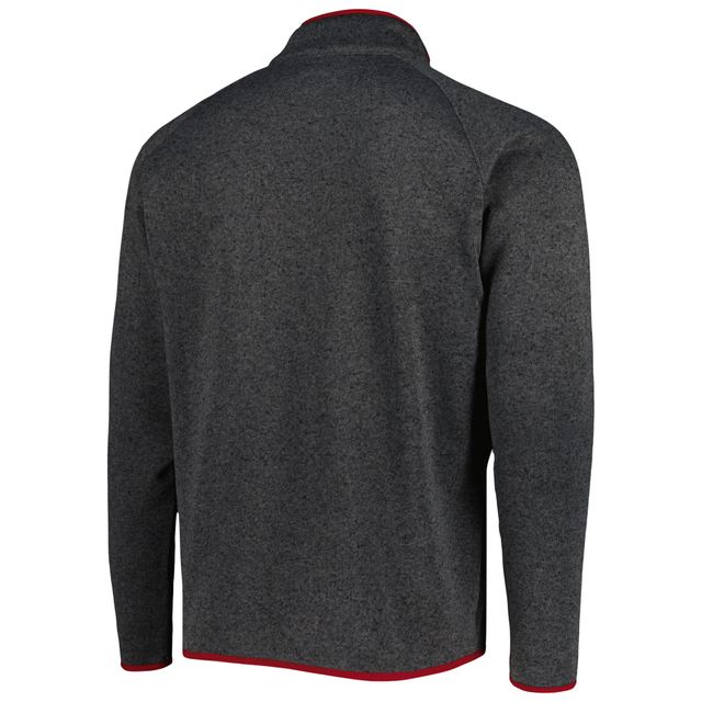 Haut à demi-glissière raglan Columbia Charcoal Alabama Crimson Tide Canyon Point Omni-Shield pour homme