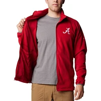 Men's Columbia  Crimson Alabama Tide Flanker IV Fleece Raglan Full-Zip Jacket