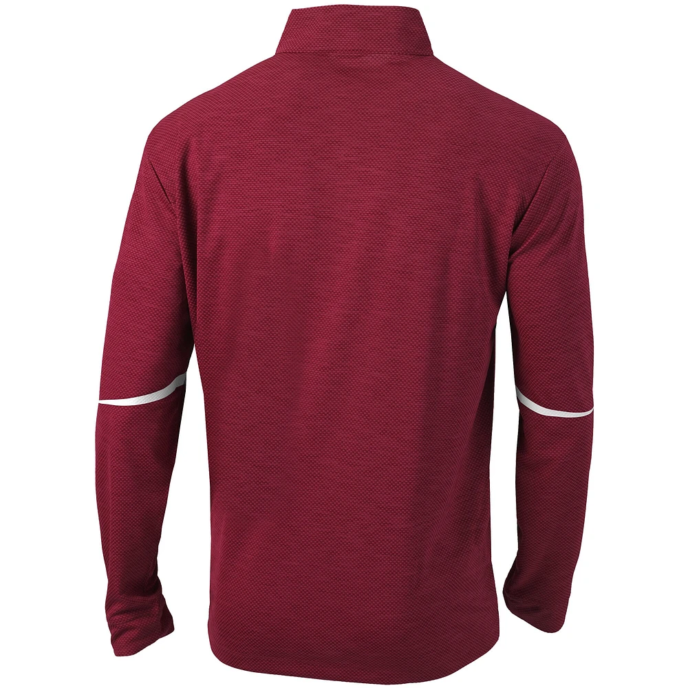 Men's Columbia Crimson Alabama Tide Scorecard Quarter-Zip Jacket