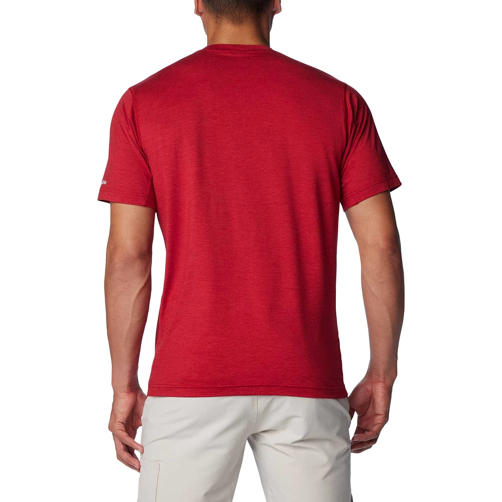 Men's Columbia Crimson Alabama Tide Tech Trail Omni-Wick T-Shirt