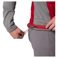 Men's Columbia  Gray/Crimson Alabama Crimson Tide Out-Shield Hybrid Full-Zip Hoodie Jacket
