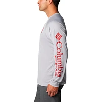 Men's Columbia Gray Alabama Crimson Tide Big & Tall Terminal Tackle Omni-Shade Long Sleeve T-Shirt