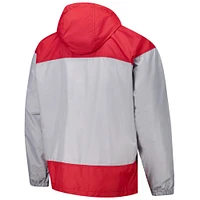 Men's Columbia Gray Alabama Crimson Tide Flash Challenger II Omni-Shade Full-Zip Windbreaker Jacket