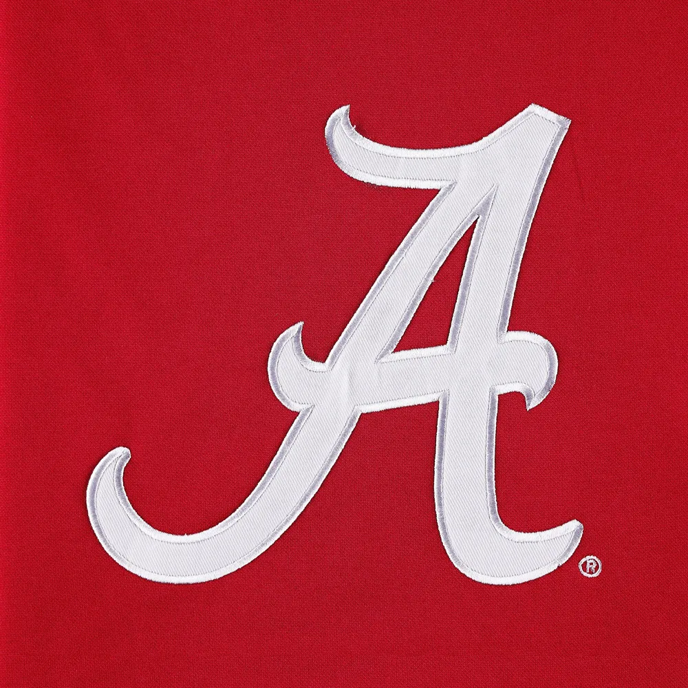 Men's Crimson Alabama Tide Big & Tall Raglan Fleece Pullover Hoodie