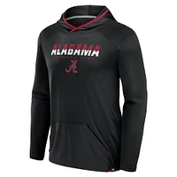 T-shirt à capuche de transition noir/cramoisi Alabama Crimson Tide Fanatics pour hommes